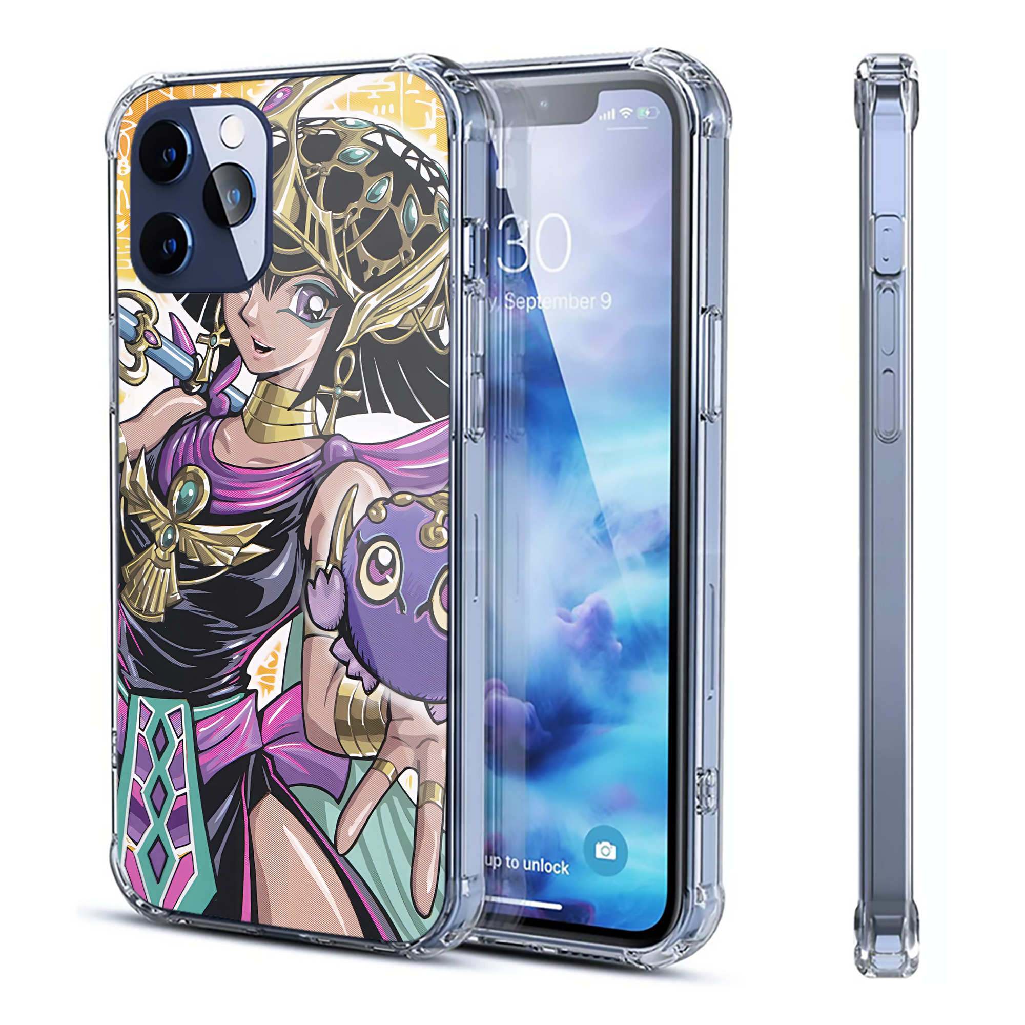 （画像用） 遊☆戯☆王 Yu-Gi-Oh! 【iPhone 12シリーズ対応】透明スマホケース（クリアソフトケース）